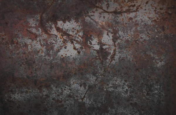 Peeling boya mavi paslı dokulu metal arka plan.