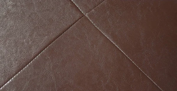 Textura de cuero marrón para el fondo . — Foto de Stock