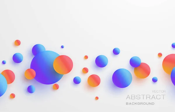 Fondo Abstracción Con Bolas Formas Líquido Vector Ilustración Para Futurista — Vector de stock