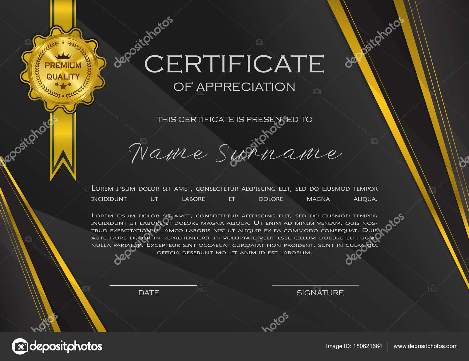 qualification certificate appreciation design elegant luxury modern