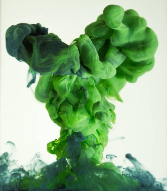 renkli mürekkep damla su 