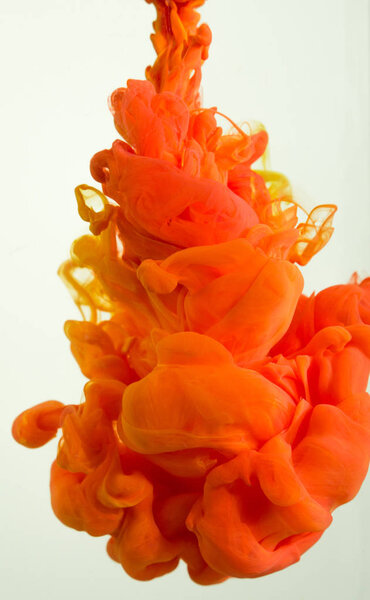 colorful ink drops in water 