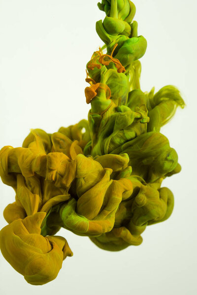 colorful ink drops in water 