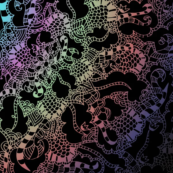 Psychedelic desen. Meditasyon için yatıştırıcı, elemanları büküm. Elle çizilmiş doodle