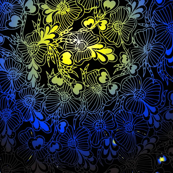 Psychedelic desen. Meditasyon için yatıştırıcı, elemanları büküm. Elle çizilmiş doodle