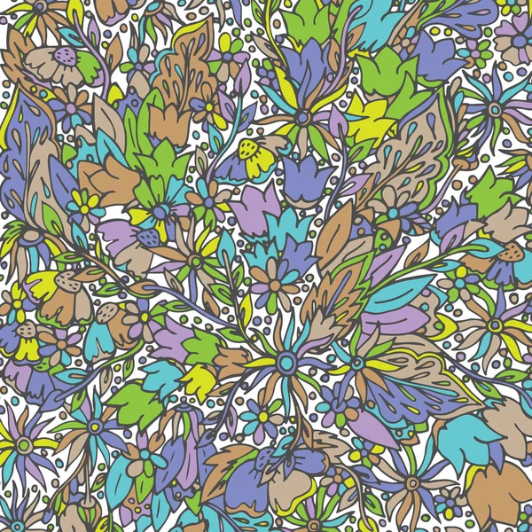 Soyut, çiçek deseni. Vektör çizim, el çizilmiş doodle
