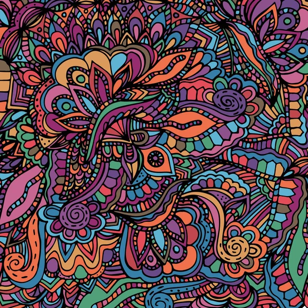 Soyut, çiçek deseni. Vektör çizim, el çizilmiş doodle