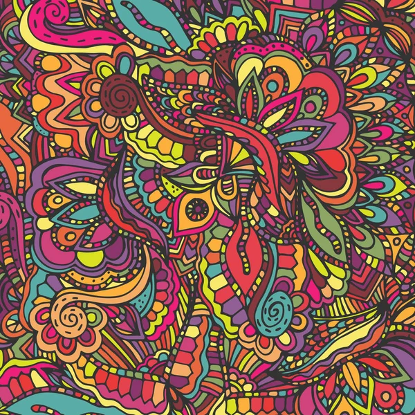 Soyut, çiçek deseni. Vektör çizim, el çizilmiş doodle