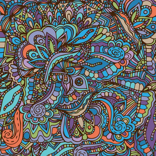 Soyut, çiçek deseni. Vektör çizim, el çizilmiş doodle