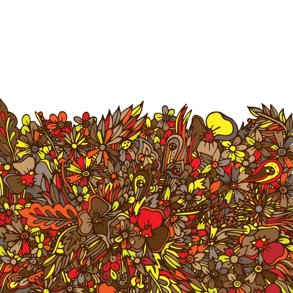 Soyut, çiçek deseni. Vektör çizim, el çizilmiş doodle