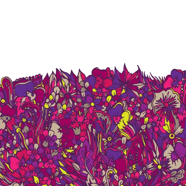 Soyut, çiçek deseni. Vektör çizim, el çizilmiş doodle