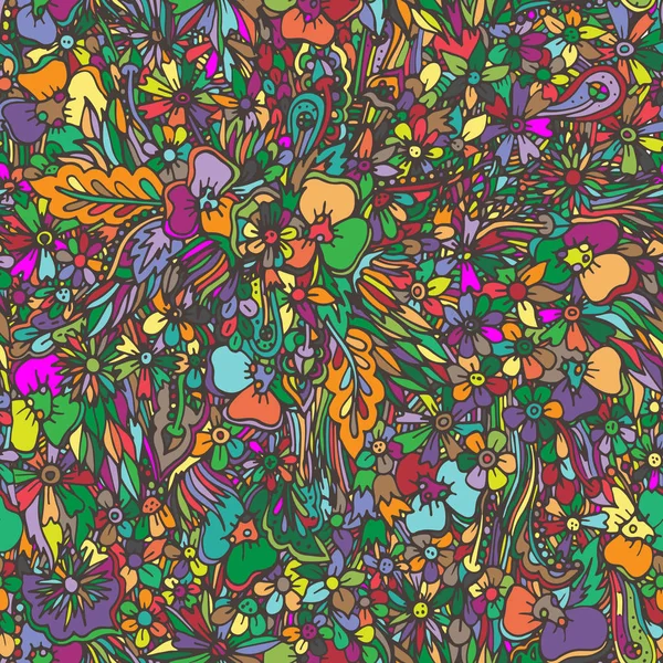 Soyut çiçek, Dikişsiz desen. Çizilmiş dudles. Meditasyon, yatıştırıcı, tekstil