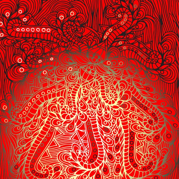 Çizilmiş El, daireler, çizgiler, soyut çiçek desenli bırakır