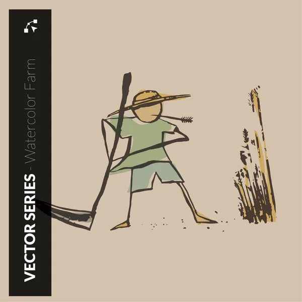 Suluboya çiftçi alan hazırlamak