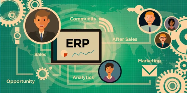 Erp 业务管理软件 — 图库矢量图片