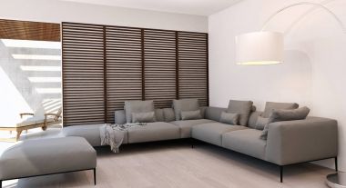 modern parlak iç mekan 3D resimleme