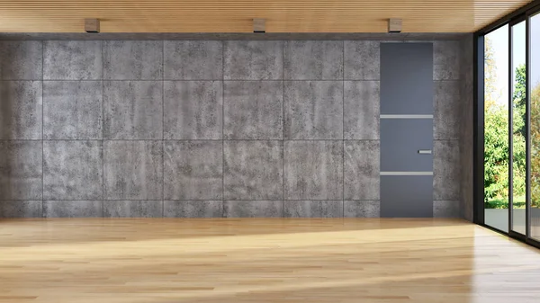 modern parlak iç mekan 3D resimleme
