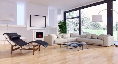 modern parlak iç mekan 3D resimleme