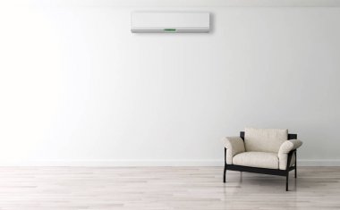 modern parlak iç mekan 3D resimleme