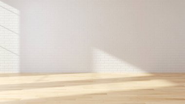 modern parlak iç mekan 3D resimleme