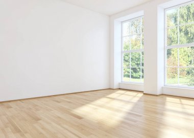 modern parlak iç mekan 3D resimleme