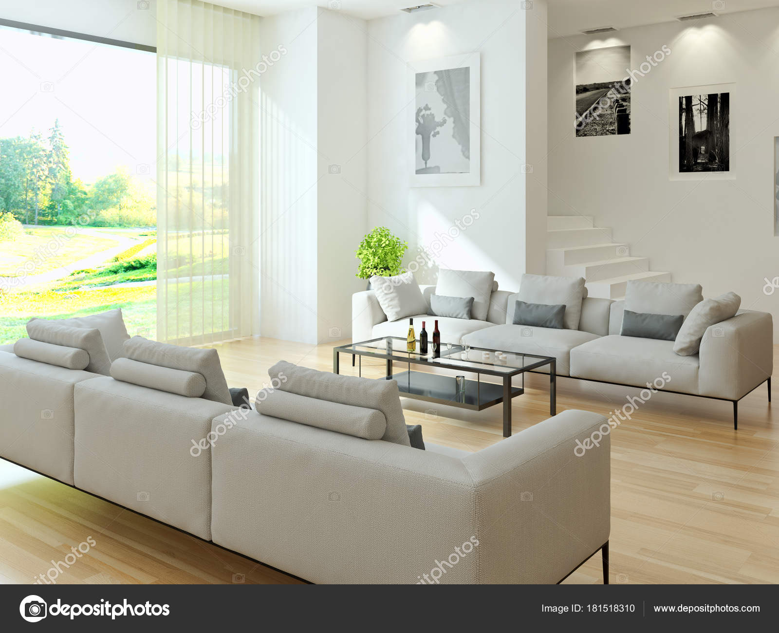Moderne interieurs 3d rendering illustratie — Stockfoto © Prithan ... Moderne interieurs 3d rendering illustratie — Stockfoto © Prithan ...