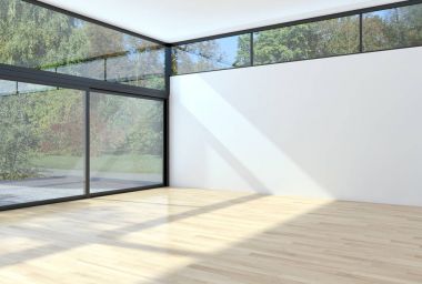 Modern iç mekanları 3d render illüstrasyon