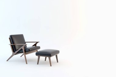 Modern iç mekanları 3d render illüstrasyon