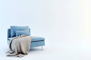 Modern iç mekanları 3d render illüstrasyon