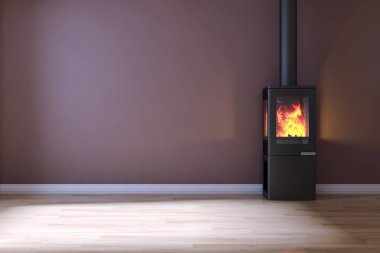 Modern iç mekanları 3d render illüstrasyon