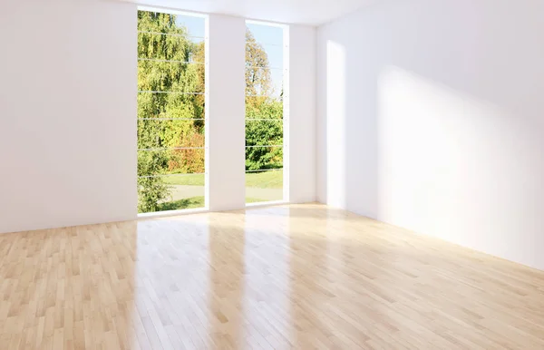 Modern iç mekanları 3d render illüstrasyon