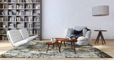 modern parlak iç mekan 3D resimleme