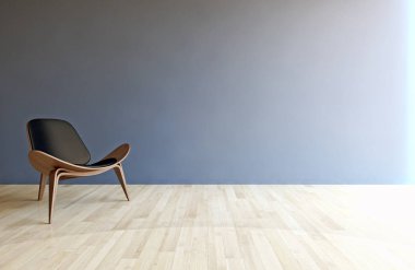 modern parlak iç mekan 3D resimleme