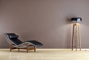 modern parlak iç mekan 3D resimleme