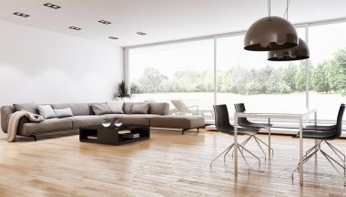 modern parlak iç mekan 3D resimleme