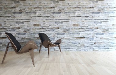 modern parlak iç mekan 3D resimleme