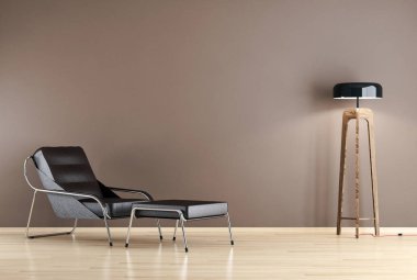 modern parlak iç mekan 3D resimleme