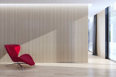 modern parlak iç mekan 3D resimleme