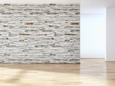 modern parlak iç mekan 3D resimleme