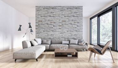 modern parlak iç mekan 3D resimleme