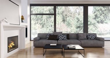 modern parlak iç mekan 3D resimleme