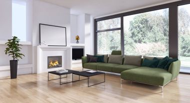 modern parlak iç mekan 3D resimleme