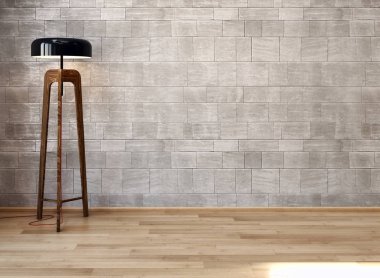 modern parlak iç mekan 3D resimleme