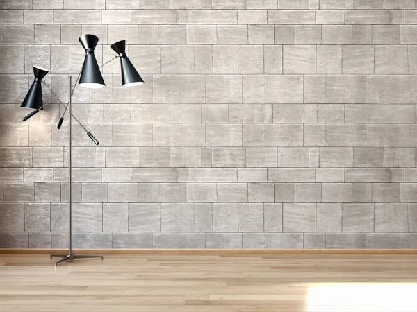modern parlak iç mekan 3D resimleme