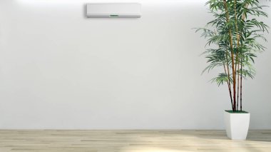 modern parlak iç mekan 3D resimleme