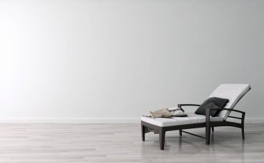 modern parlak iç mekan 3D resimleme