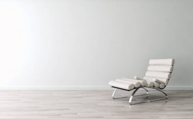 modern parlak iç mekan 3D resimleme