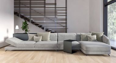 modern parlak iç mekan 3D resimleme