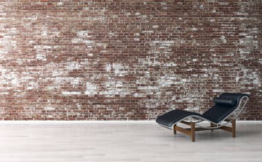 modern parlak iç mekan 3D resimleme