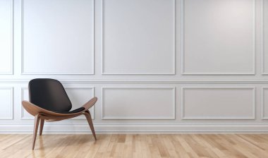 modern parlak iç mekan 3D resimleme